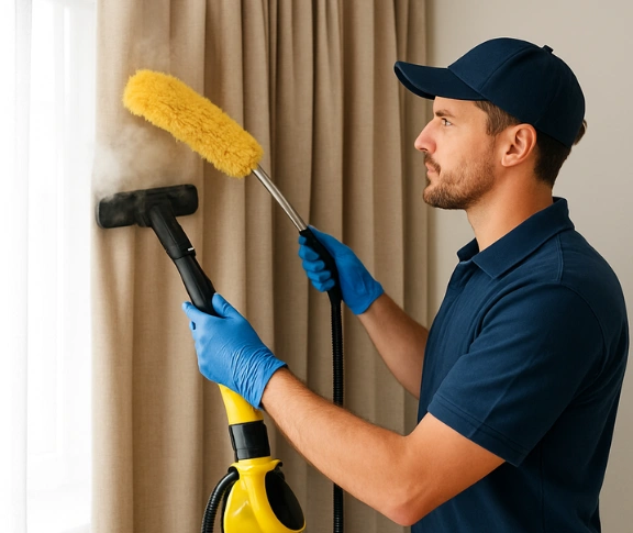 Trusted residential curtain cleaning technician Matty Curtain Cleaning dingley-village-vic QLD