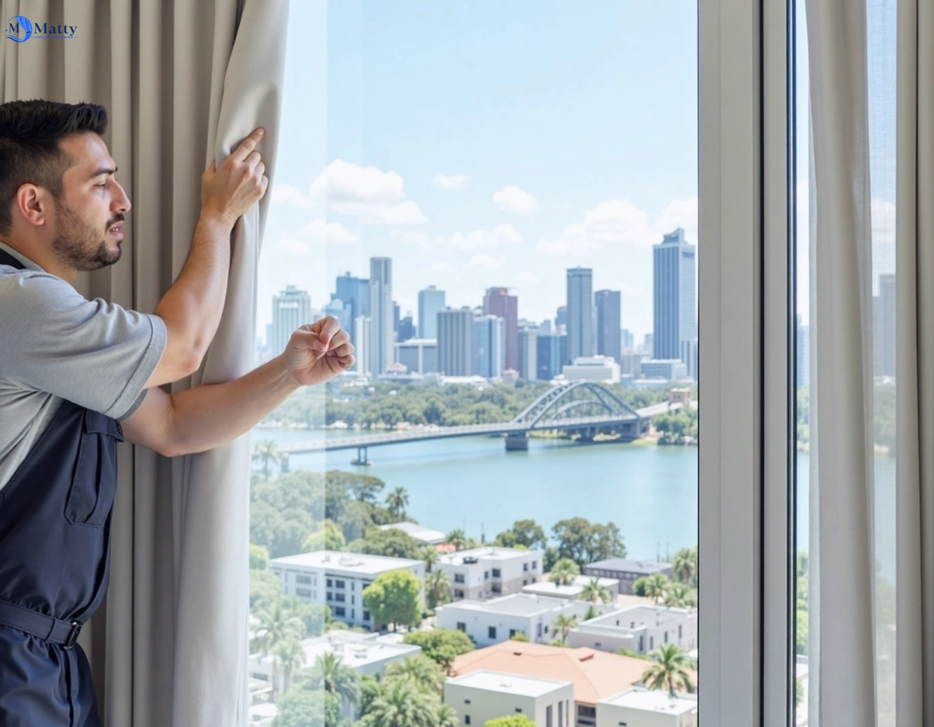 Professional curtain steam cleaning service dingley-village-vic QLD by Matty Curtain Cleaning